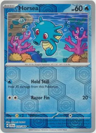Shrouded Fable Horsea #10/64 reverse holo